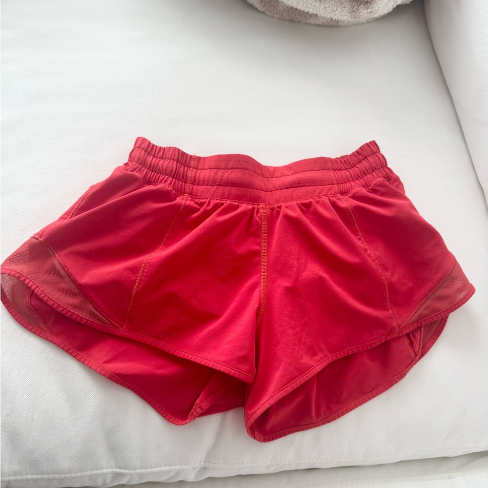 Lululemon Athletica Red Athletic Shorts Lightweight Performance